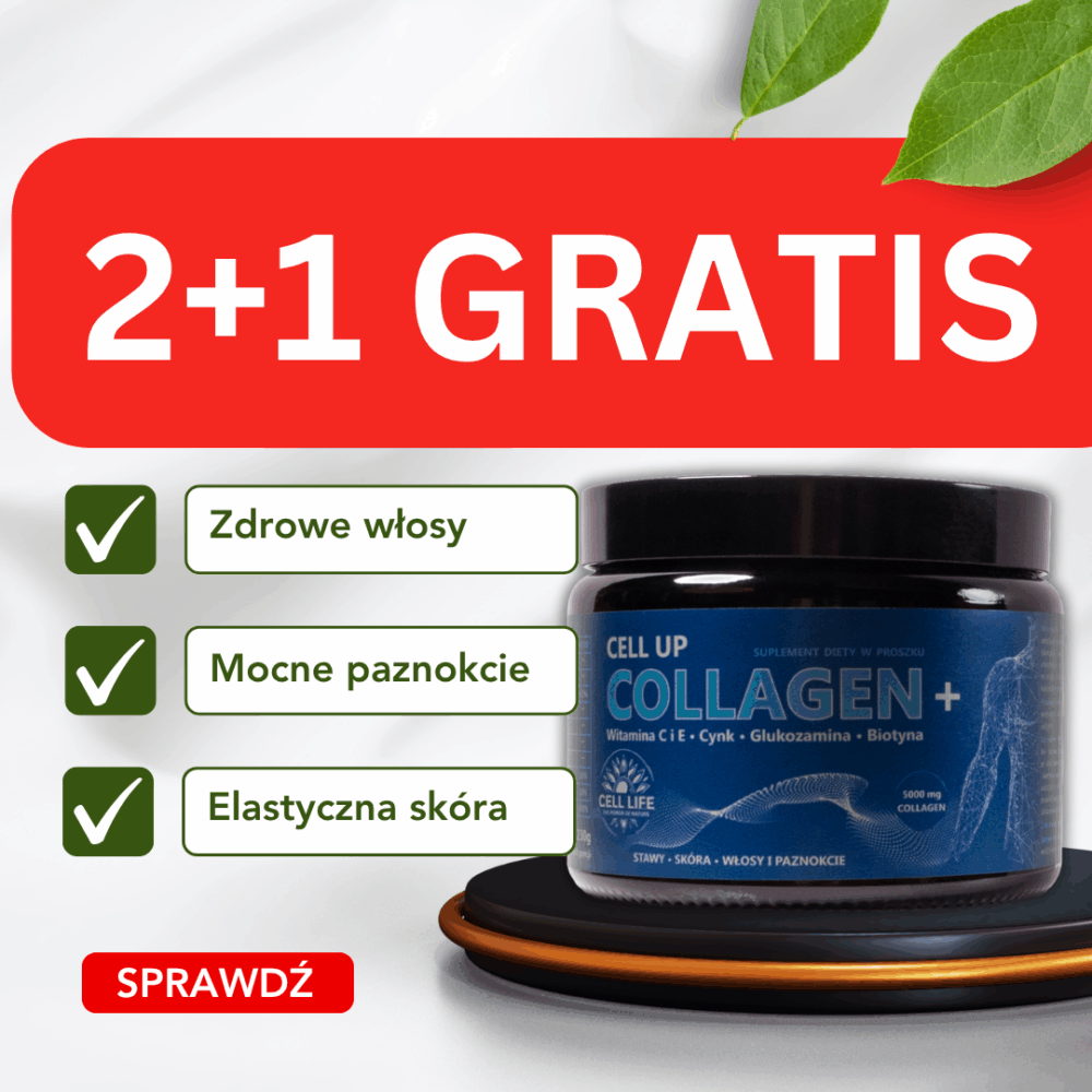 Zestaw 2+1 Cell Up Collagen+ BIAŁKO MŁODOŚCI - KOLAGEN