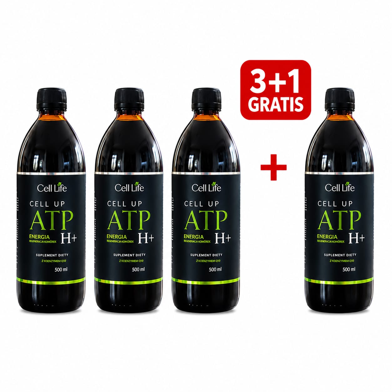 Zestaw 3+1 Gratis - CELL UP ATP H+ - WSPARCIE ENERGII W MITOCHONDRIACH