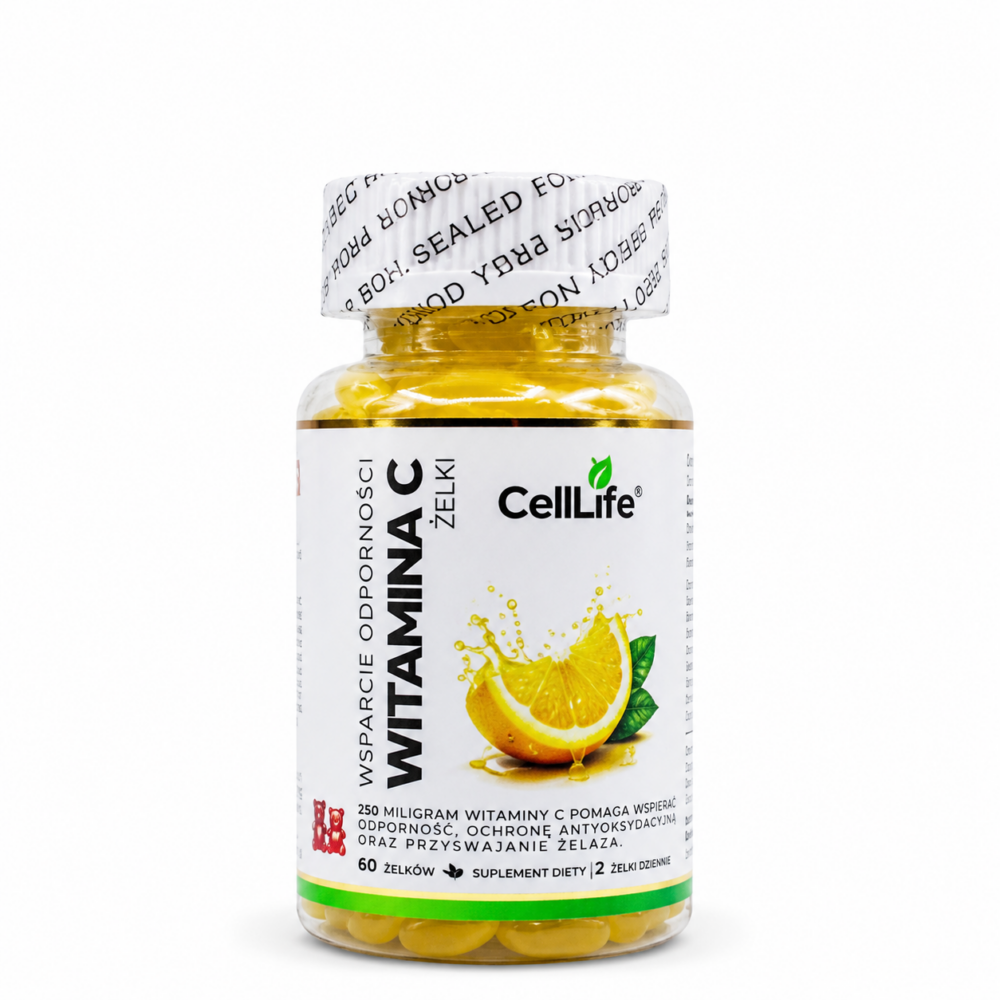 Suplement diety Cell-Life WITAMINA C w ŻELKACH wsparcie odporności 60 sztuk